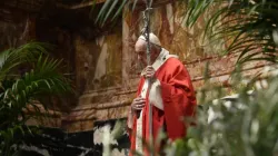 Pope Francis celebrates Palm Sunday Mass at St. Peter’s Basilica on March 28, 2021 / Vatican Media.